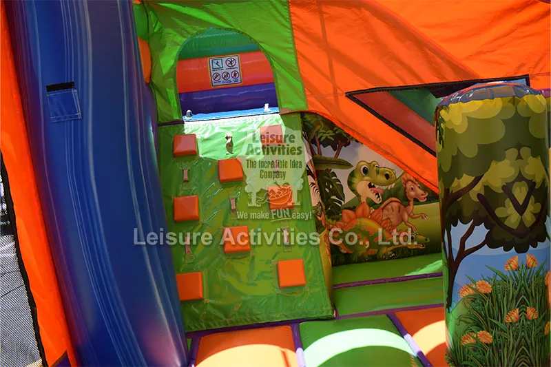 Standard Inflatable Multiplay Bouncy Castles Dragon With Slide