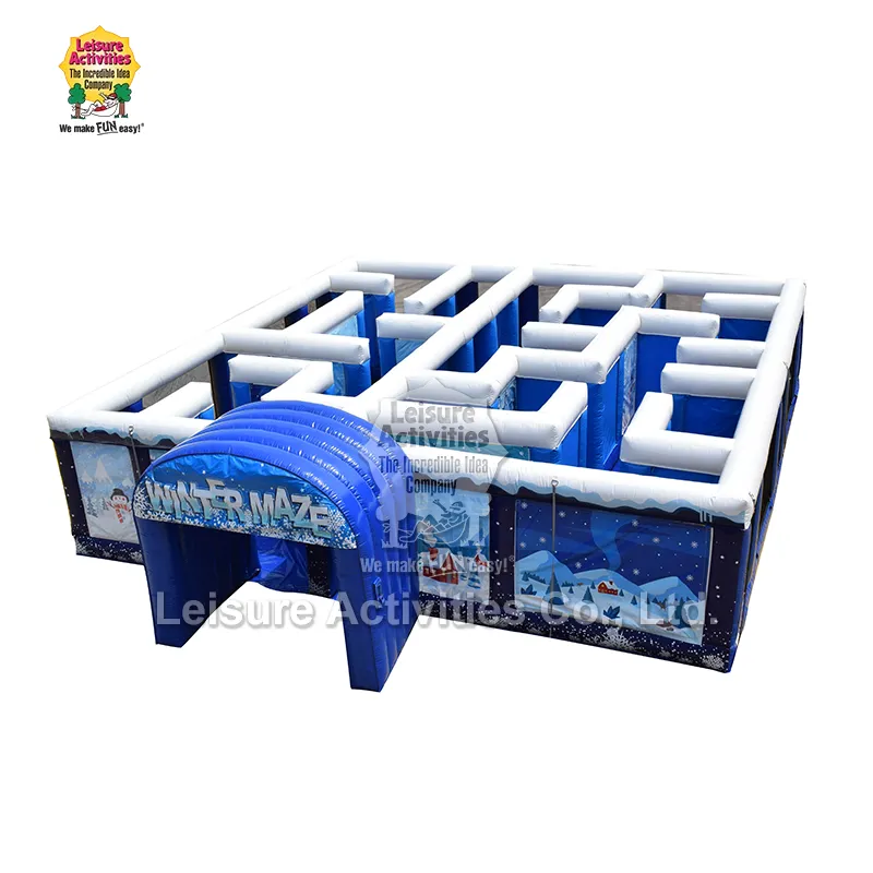 Inflatable শীতকালীন গোলকধাঁধা Inflatable শীতকালীন গোলকধাঁধা