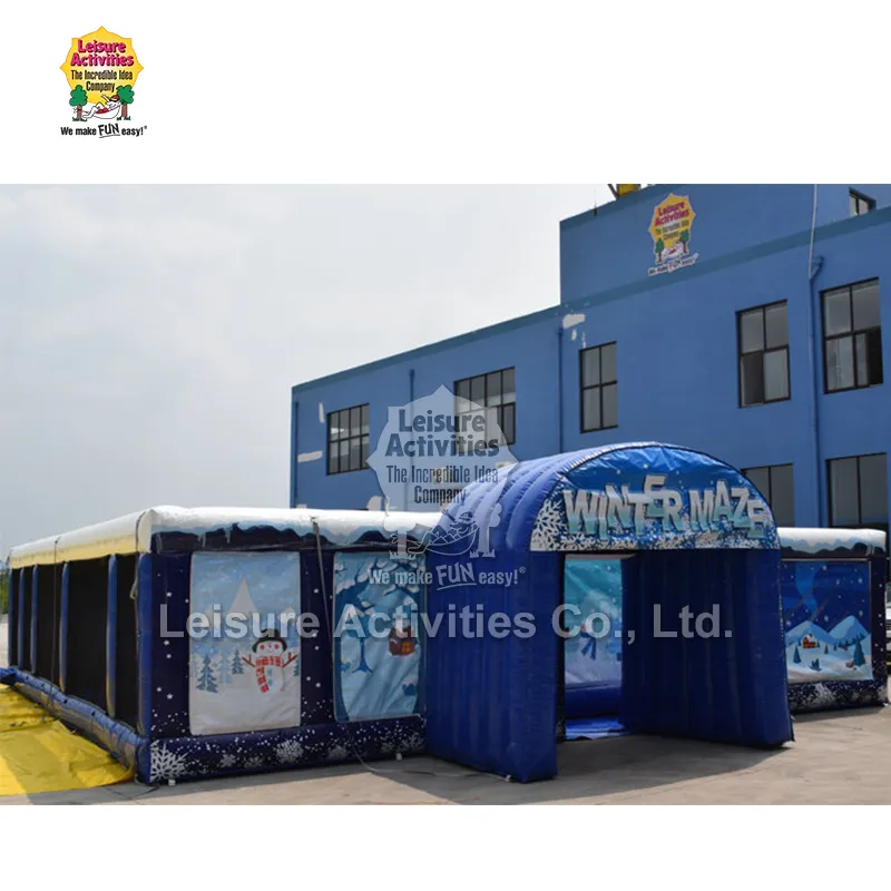 Inflatable শীতকালীন গোলকধাঁধা